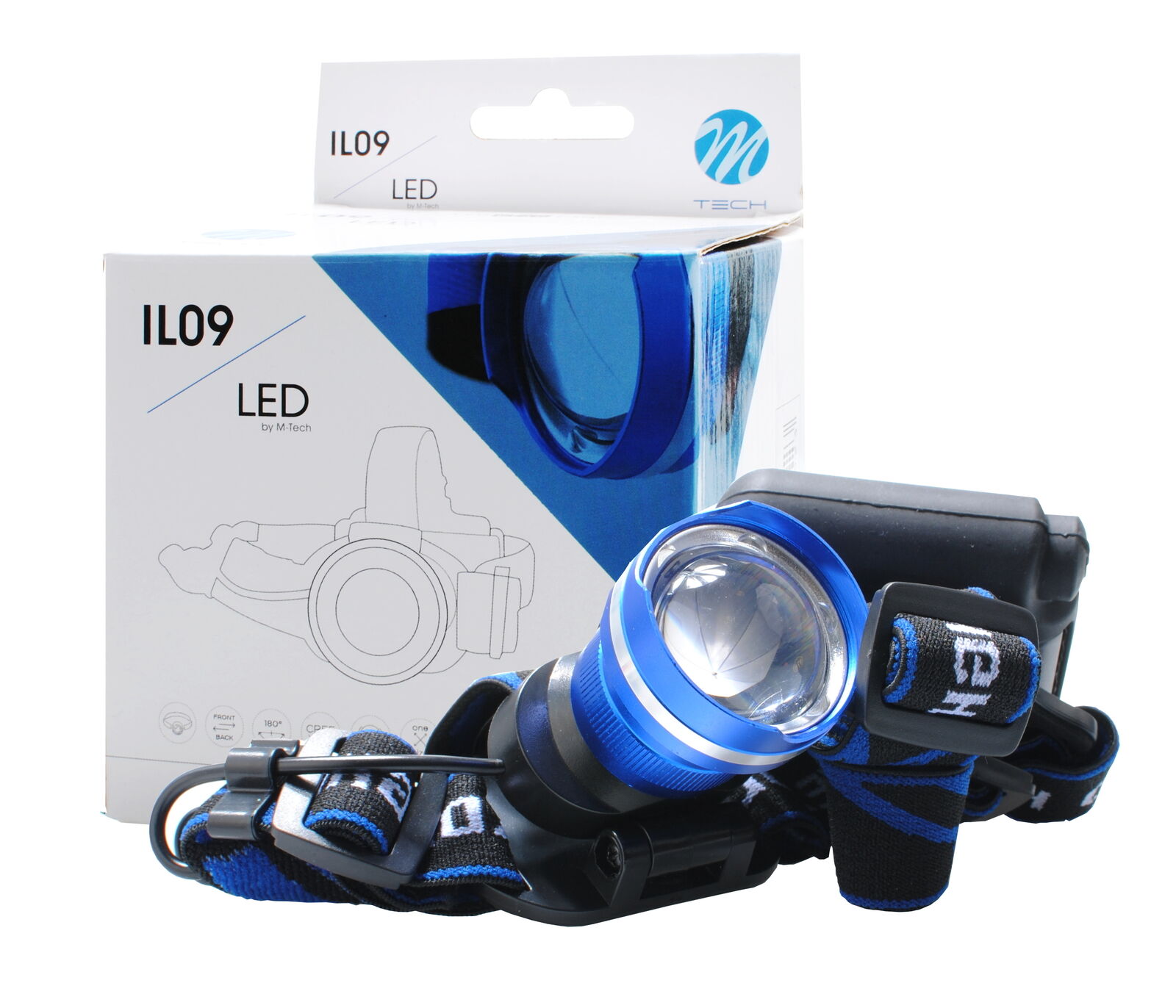 LAMPADINA LAMPADA ISPEZIONE OFFICINA  DA TESTA T6 BATTERIE  3xAAA IPX4 800 LUMEN