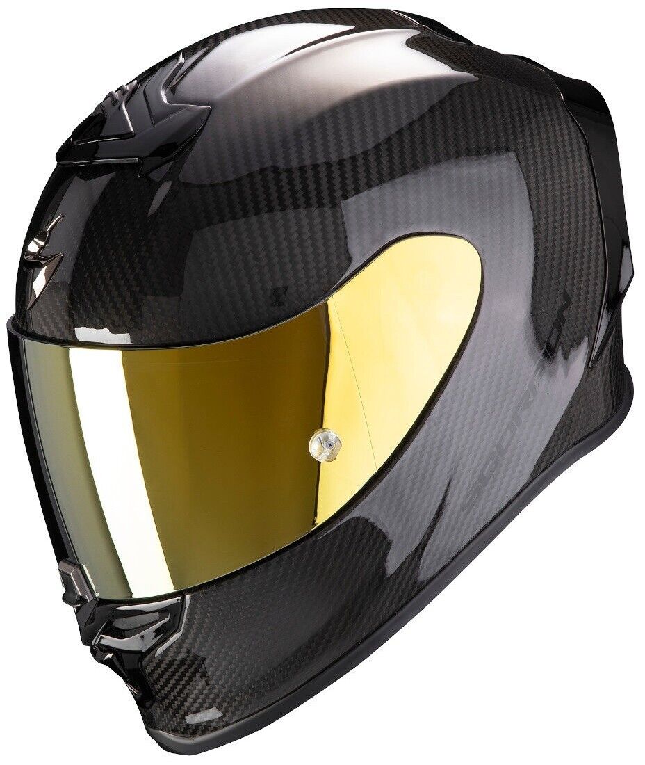 CASCO MOTO INTEGRALE ECE-2206 CARBONIO SCORPION EXO R1 EVO BLACK CARBON AIR TG M