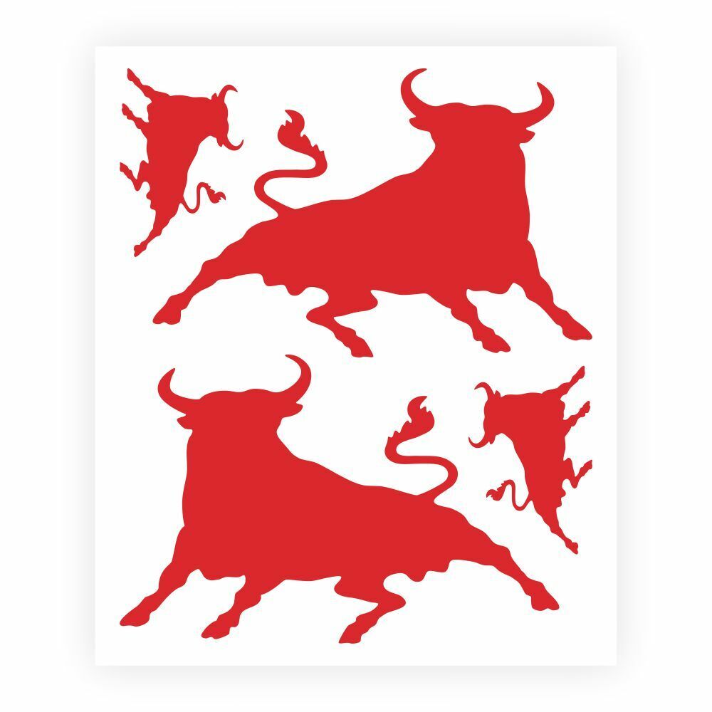 Adesivi Stickers Toro Rosso 14 x 16 cm