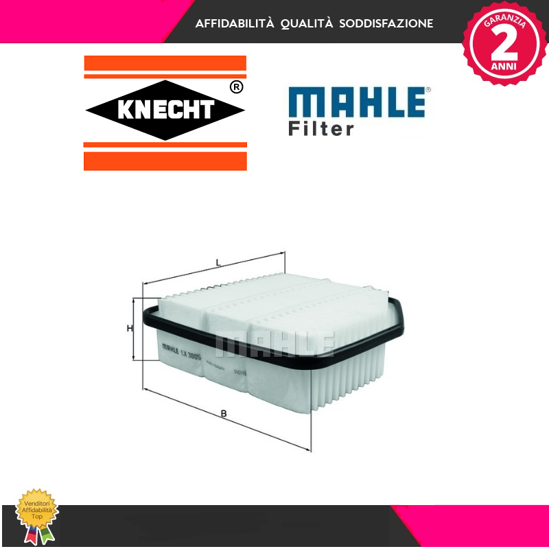 LX3005 Filtro aria (MARCA-KNECHT)