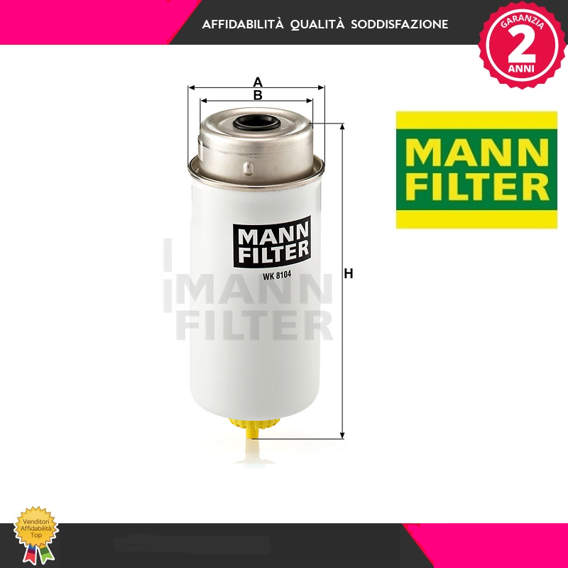 WK8104 Filtro carburante (MANN)