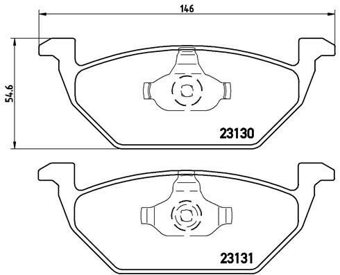 BREMBO P 85 041X Kit pastiglie freno per SKODA CITIGO (NF1), E-CITIGO (NE1), FAB