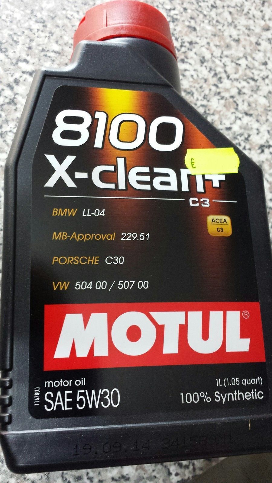 OLIO MOTORE MOTUL 8100 X-clean+ 5W30 VW 504 00 / 507 00 MB-Approval 229.51