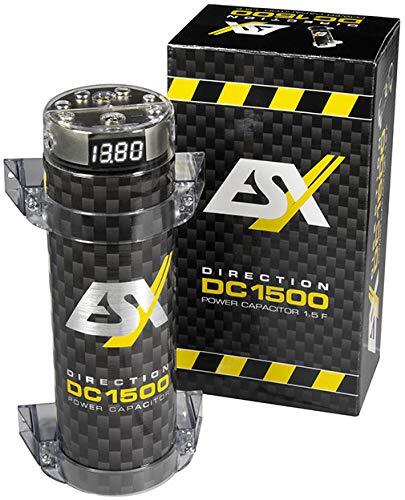 ESX DC500-0.5 Farad Puffer-Kondensator mit integriertem Verteilerblock (E7T)