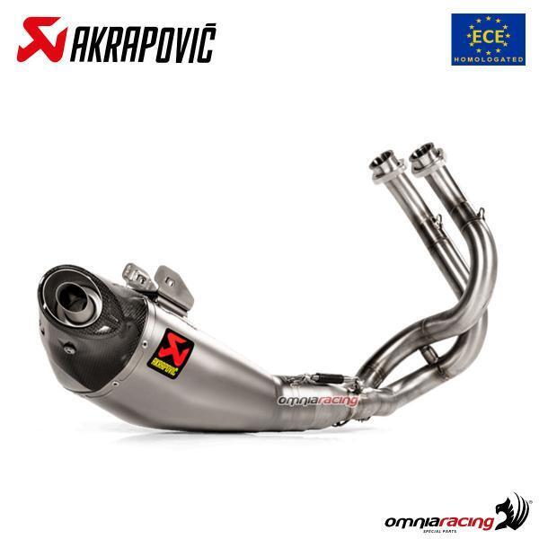 Scarico completo Akrapovic omologato titanio Kawasaki Z650/Ninja 650 2017-2019