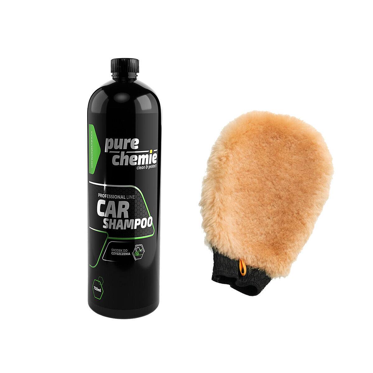 Pure Chemie Car Shampoo + guanto in lana di pecora premium - shampoo per auto