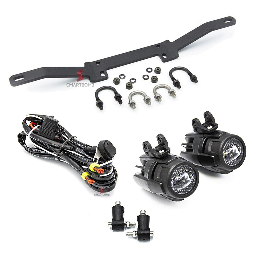 Staffa faretti supplementari BMW R1200GS 04-13 +FARETTI LED 40W OMOLOGATI +CABLE