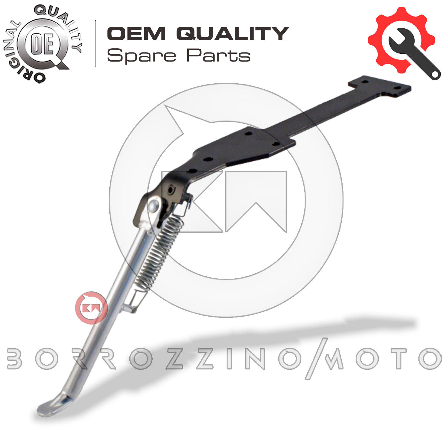 NUOVO CAVALLETTO CROMATO LATERALE COMPLETO PER PIAGGIO VESPA PX 125 150 200