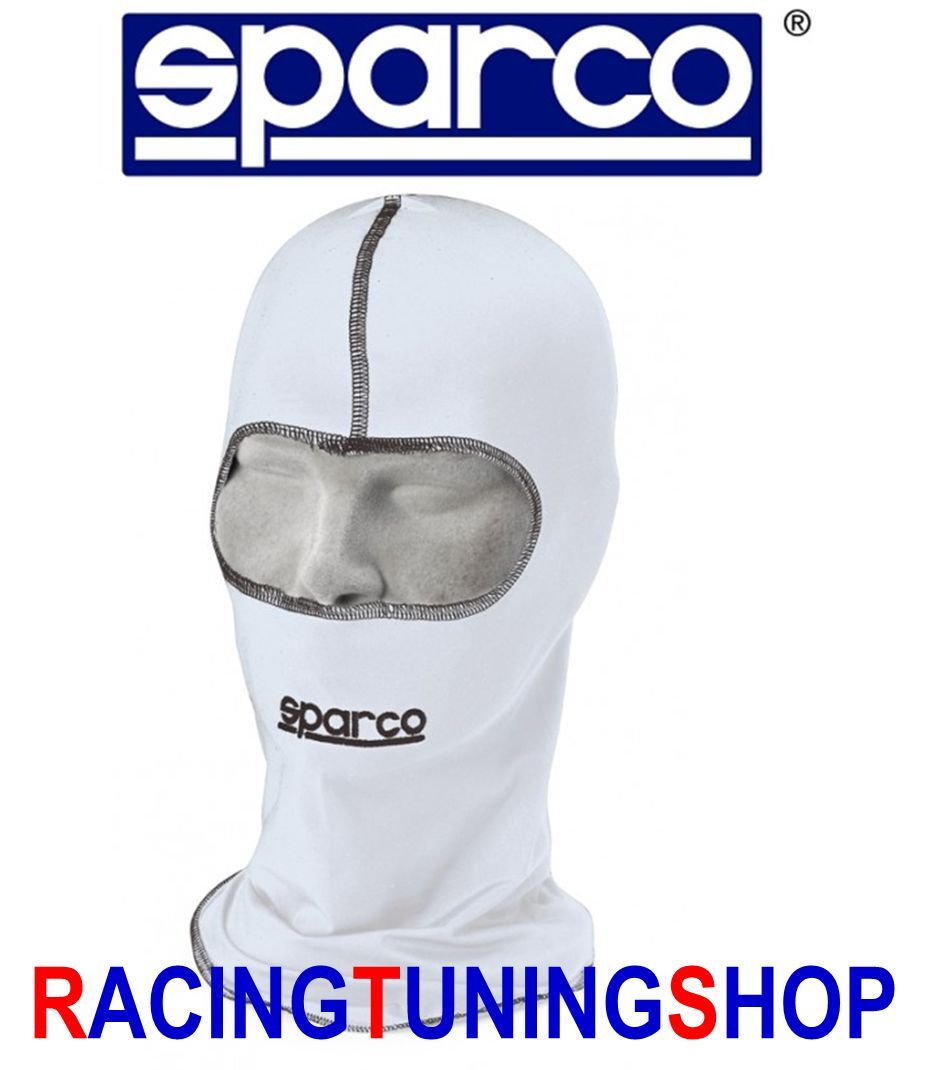 SOTTOCASCO KART SPARCO BASIC BIANCO SPARCO BALACLAVA WHITE OPEN PASAMONTANAS