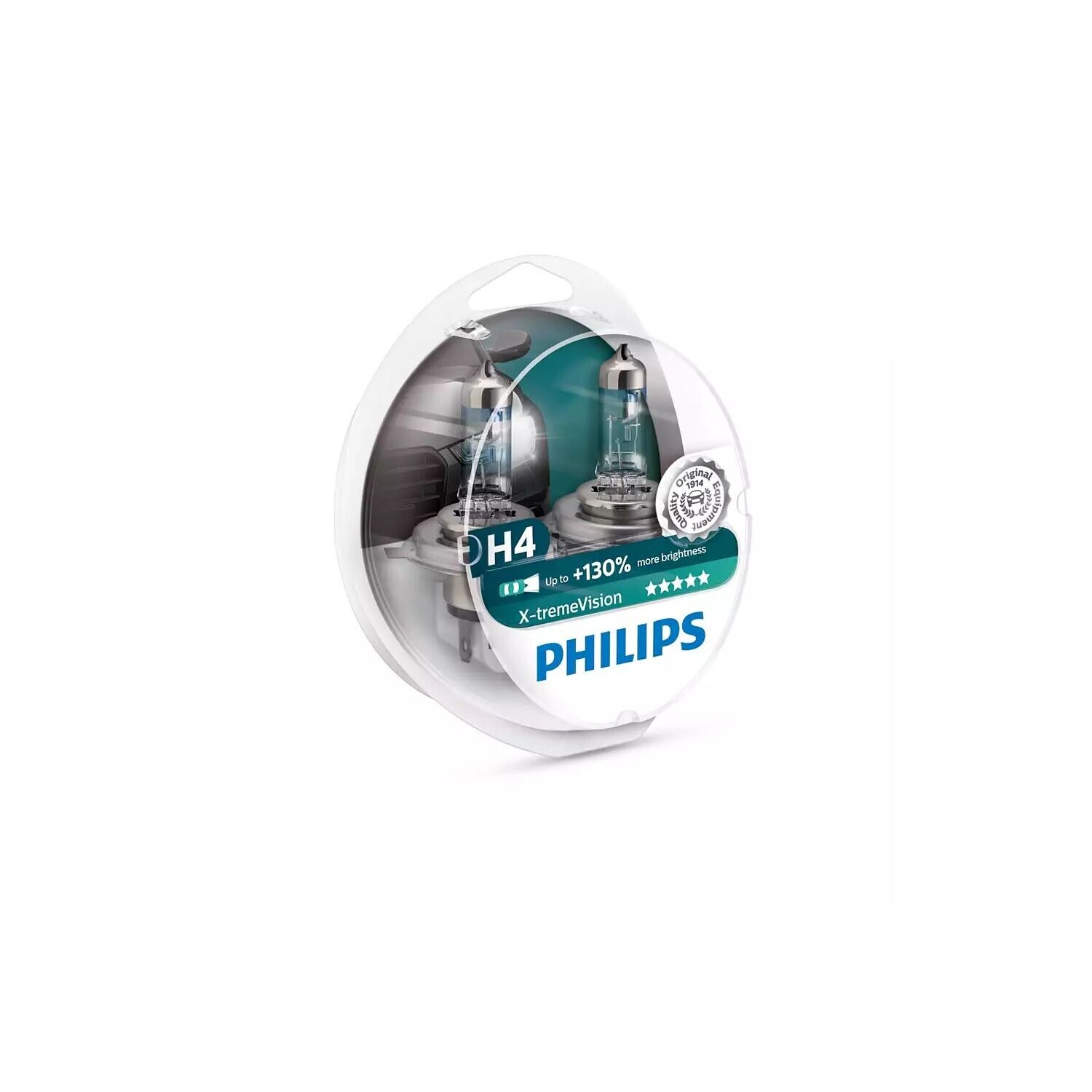 Lampade Lampadine Philips H4 X-treme Vision +130% 12V 55/60W 112342XV+S2