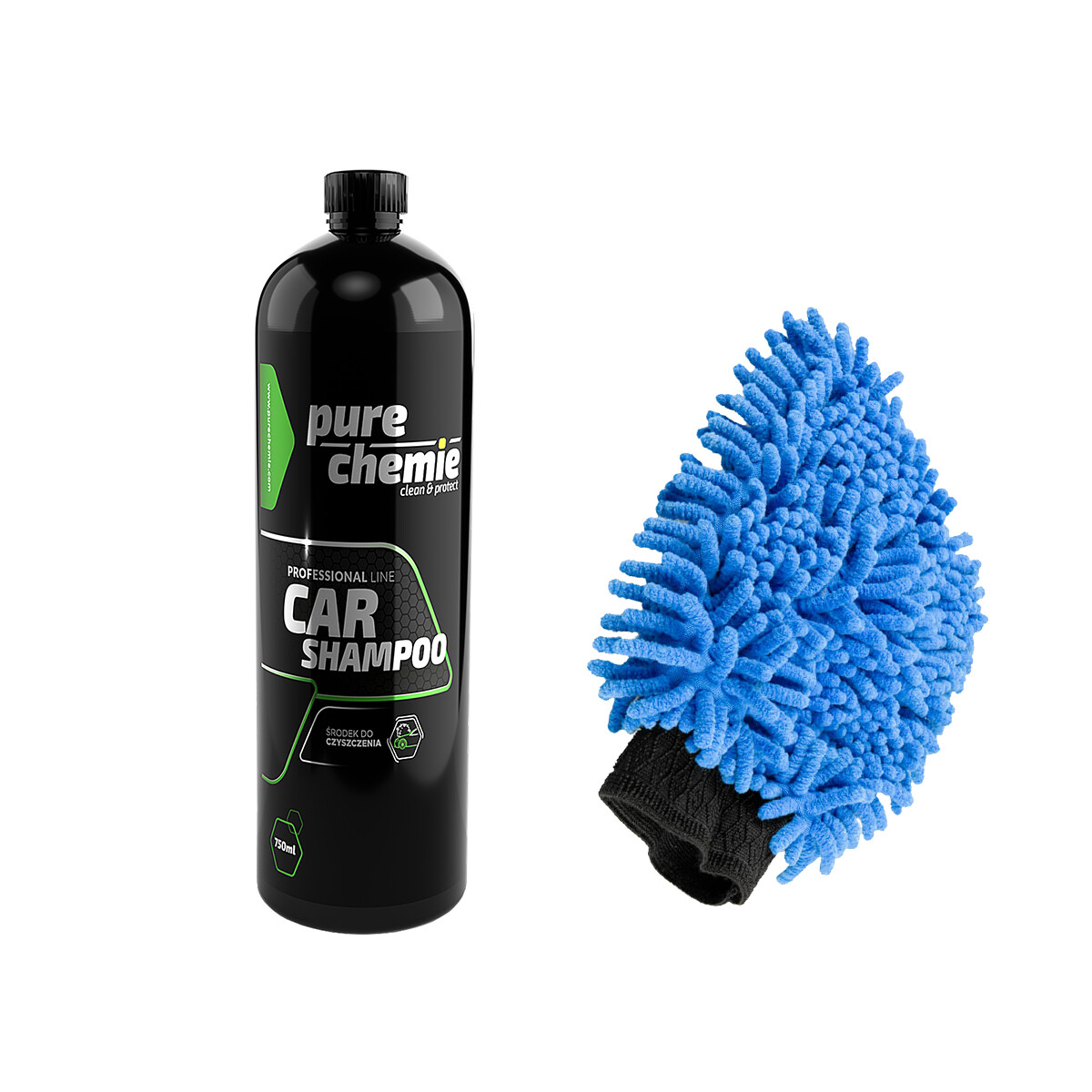 Pure Chemie Car Shampoo + Guanto di ciniglia - shampoo per auto