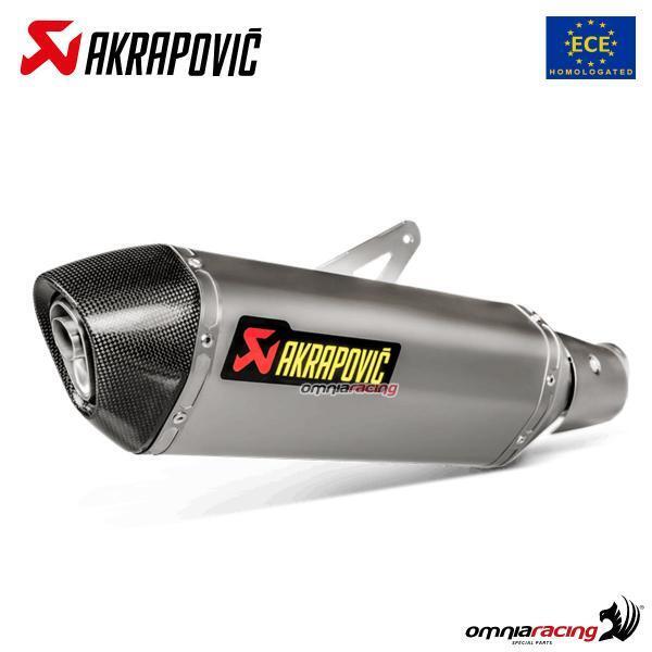 Akrapovic exhaust approved titanium slip-on Kawasaki Ninja 400 2018-2023