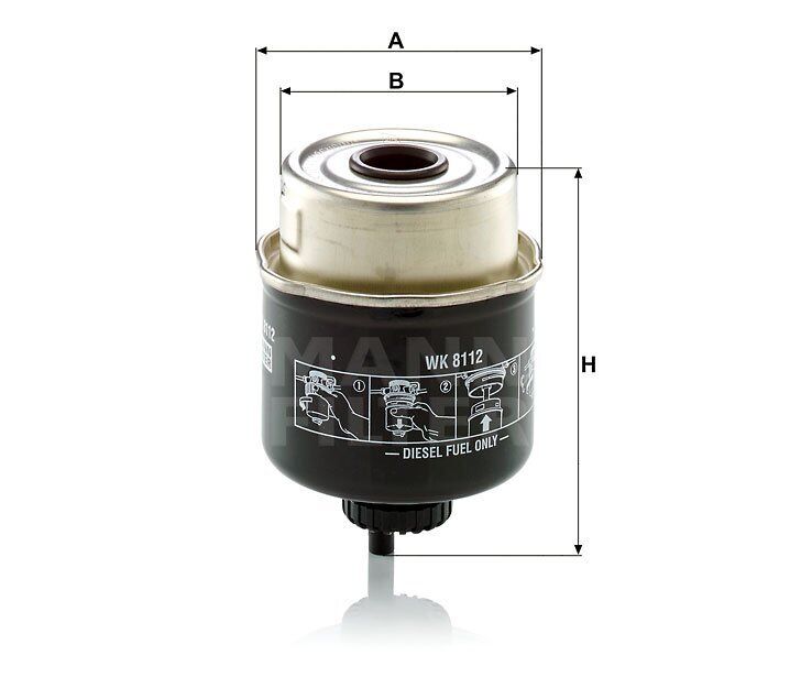 MANN-FILTER WK 8112 - Filtro carburante JCB 8000 - JCB VMT 260