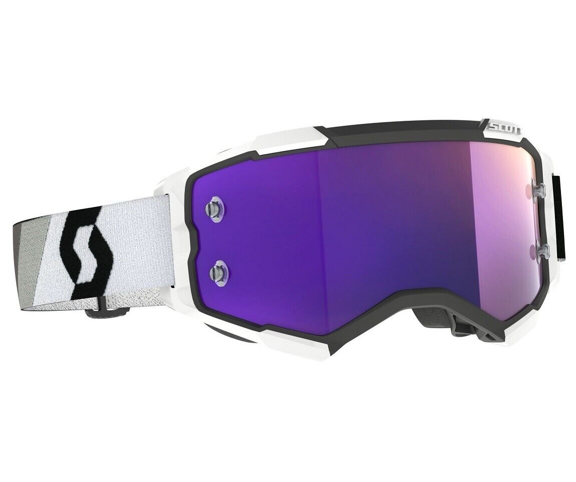 MASCHERA MASCHERINA MX CROSS SCOTT MX GOGGLE FURY PREMIUM BLACK PURPLE CHROME