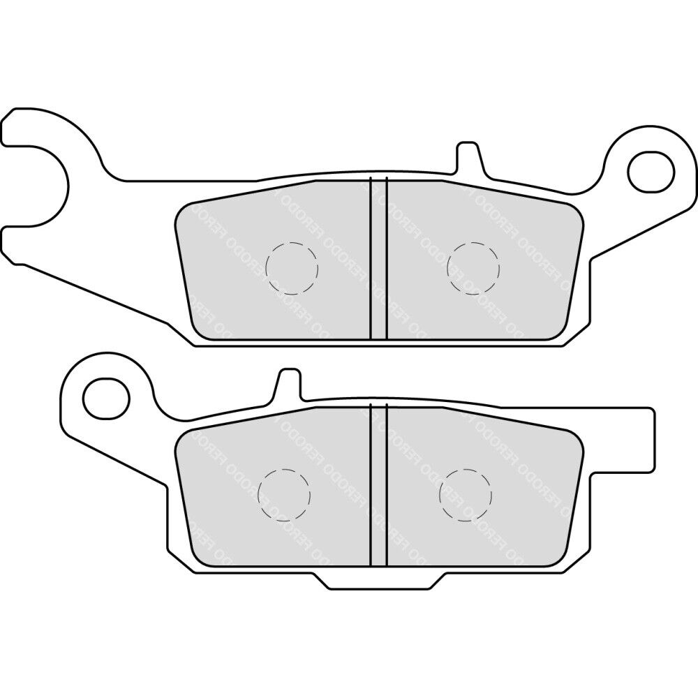 PASTIGLIE FRENO FERODO FDB2232SG OFF-ROAD FOR YAMAHA 550 YFM GRIZZLY 2012-2012