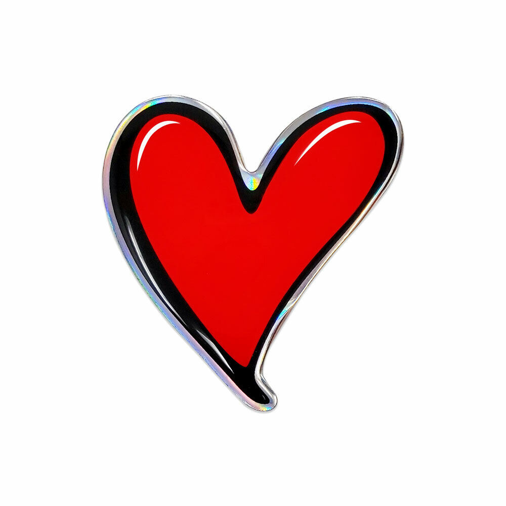 Sticker Adesivo 3D Cuore HQ
