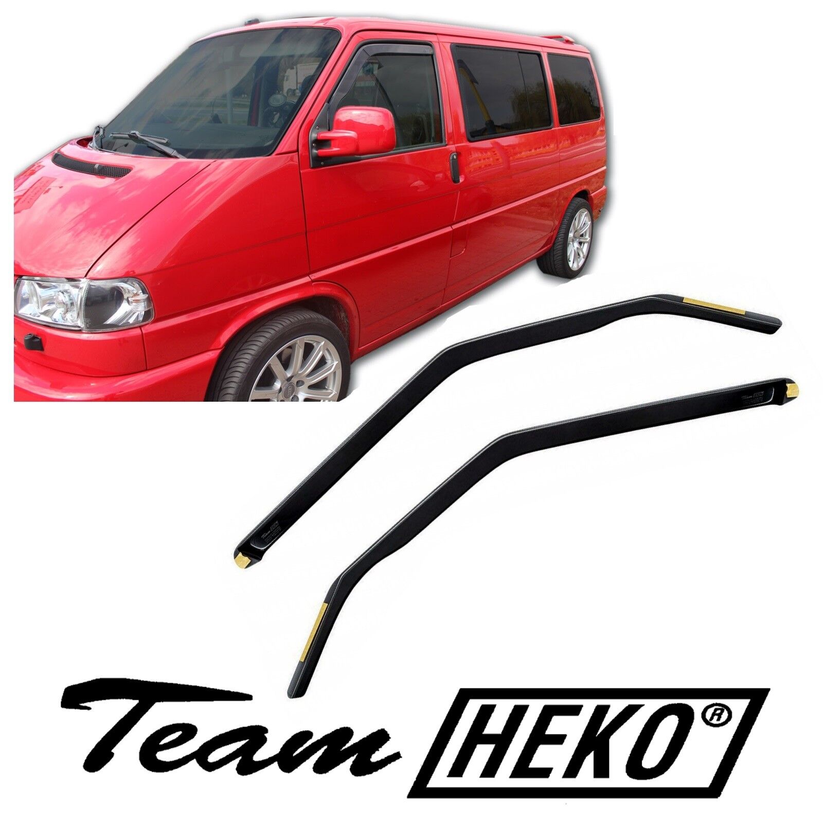 SET 2 DEFLETTORI ARIA  ANTITURBO per  VW CARAVELLE T-4 T4   2 PORTE 1990-2003