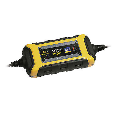 Caricabatterie Carica batteria Moto 7V GYS 1,5 A 029576 3 a 40 Ah ARTIC 1500
