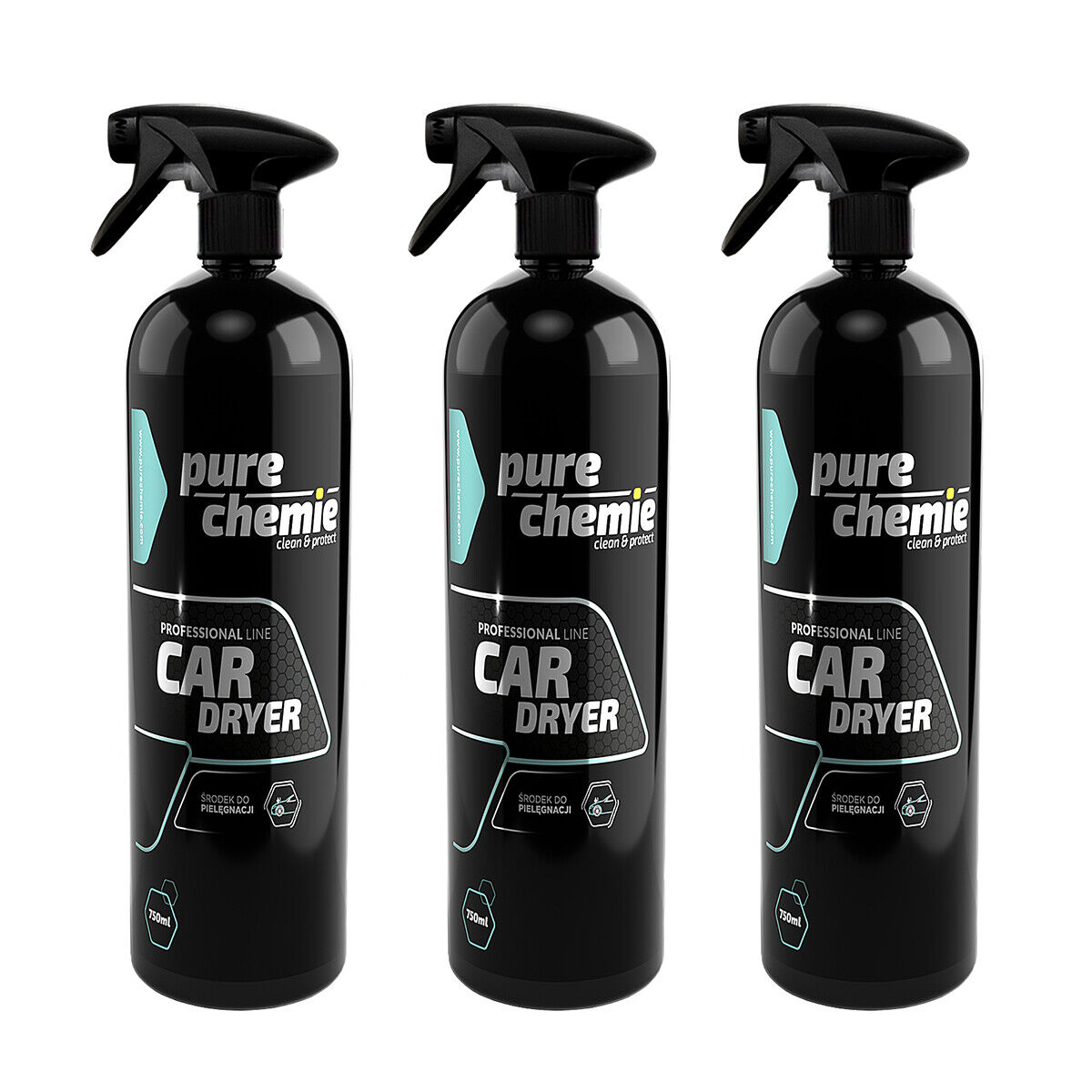 x3 Pure Chemie Car Dryer 750ml per asciugare e lucidare la vernice