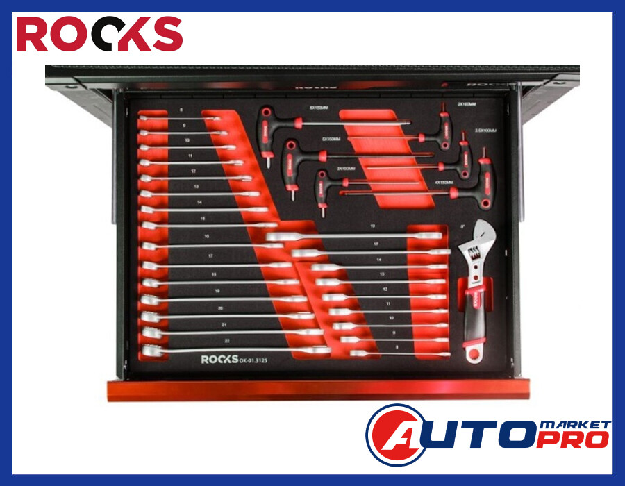 SET DI CHIAVI COMBINATE 6-22MM ROOKS OK-01.3125 5906190906816