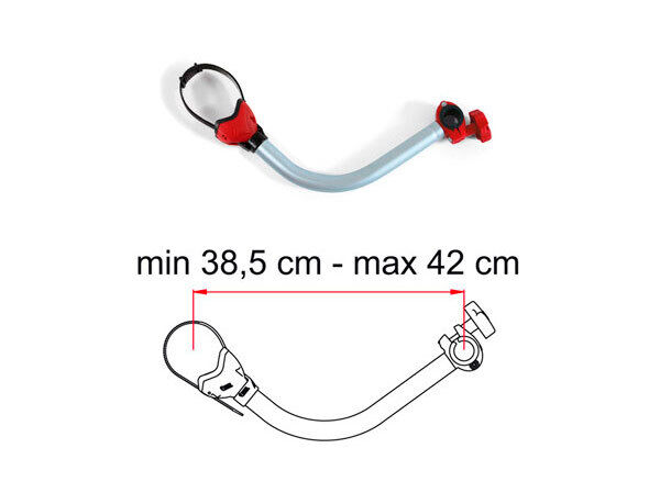 BRACCETTO PER CARRY-BIKE BIKE BLOCK PRO 3 RED 04133B01-
