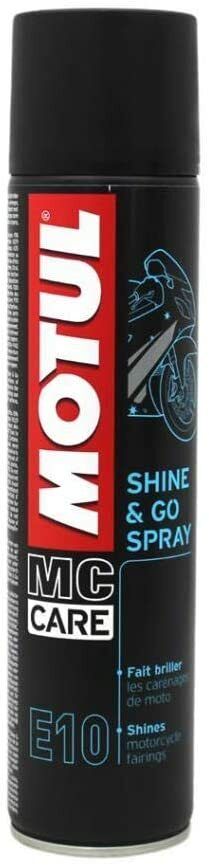 spray pulisci e ravviva plastiche Motul E10 400 ml al silicone lucida carene