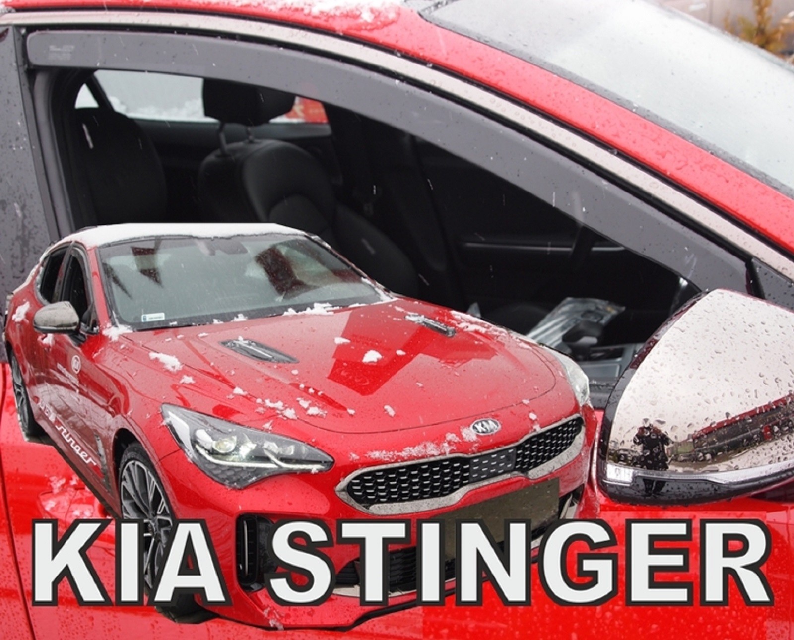SET 2 DEFLETTORI ARIA ANTITURBO ANTIVENTO per KIA STINGER 5 porte dal 2017