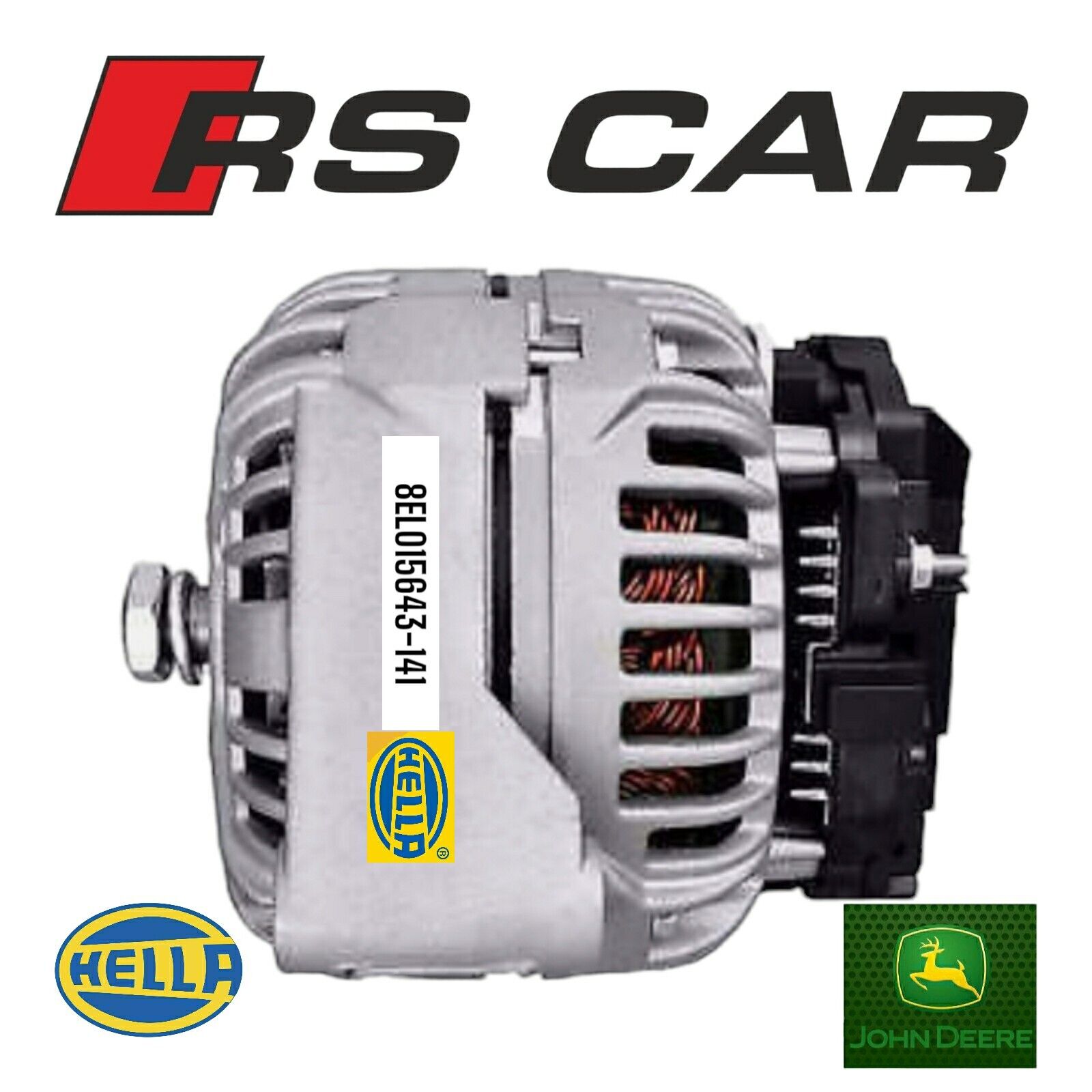 ALTERNATORE 14 V 150 A PER JOHN DEERE MERCEDES CASE IH SAME  DEUTZ-FAHR FENDT