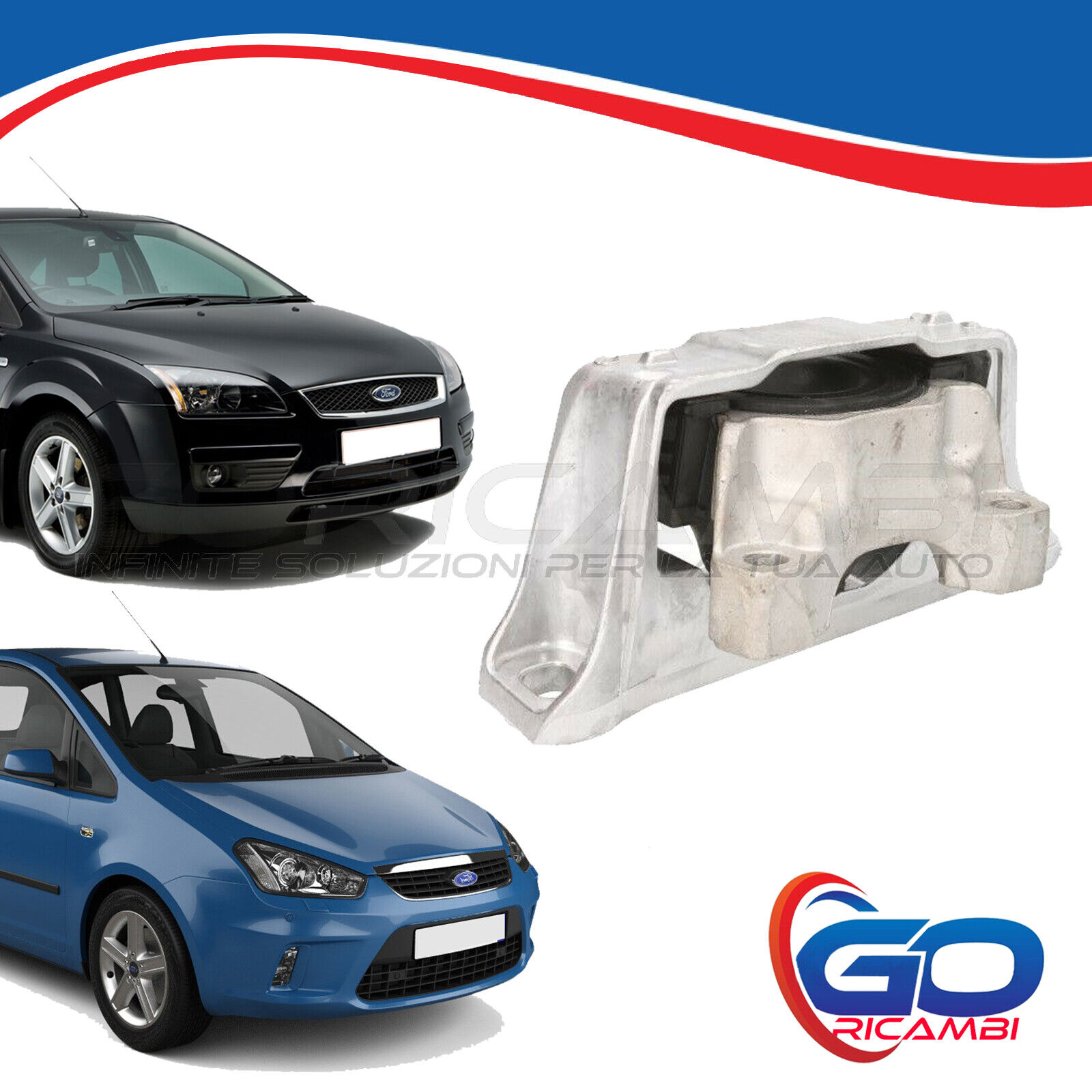 SUPPORTO MOTORE ANTERIORE FORD FOCUS 2 II C MAX 1.8 TDCI DAL 2004 AL 2012