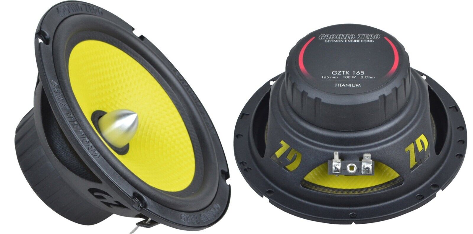 GZTK 165 Ground Zero Coppia Woofer 16 cm predisposizione auto 165mm midwoofer