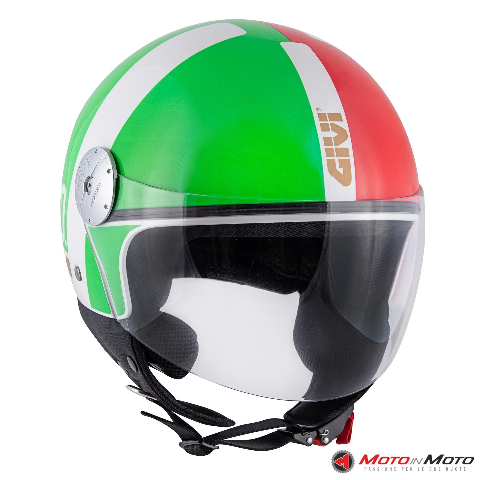 Casco Demi-jet Givi 10.7 Mini-J Concept Italia Tricolore Taglia S