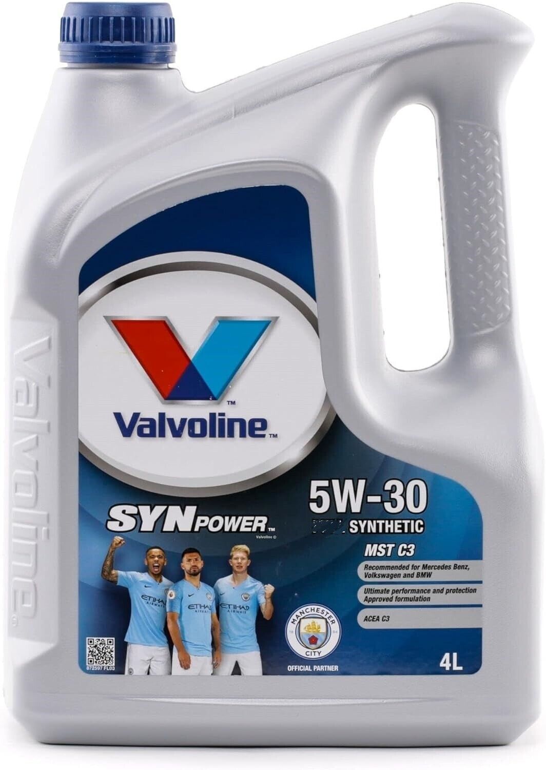 OLIO Motore VALVOLINE SYNPOWER MST C2 C3 5W-30 SYNTHETIC 4 LITRI