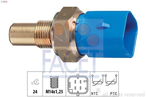 SENSORE TEMPERATURA REFRIGERANTE SCUDO 1.9D-BERLINGO/JUMPY/XSARA 1.9D