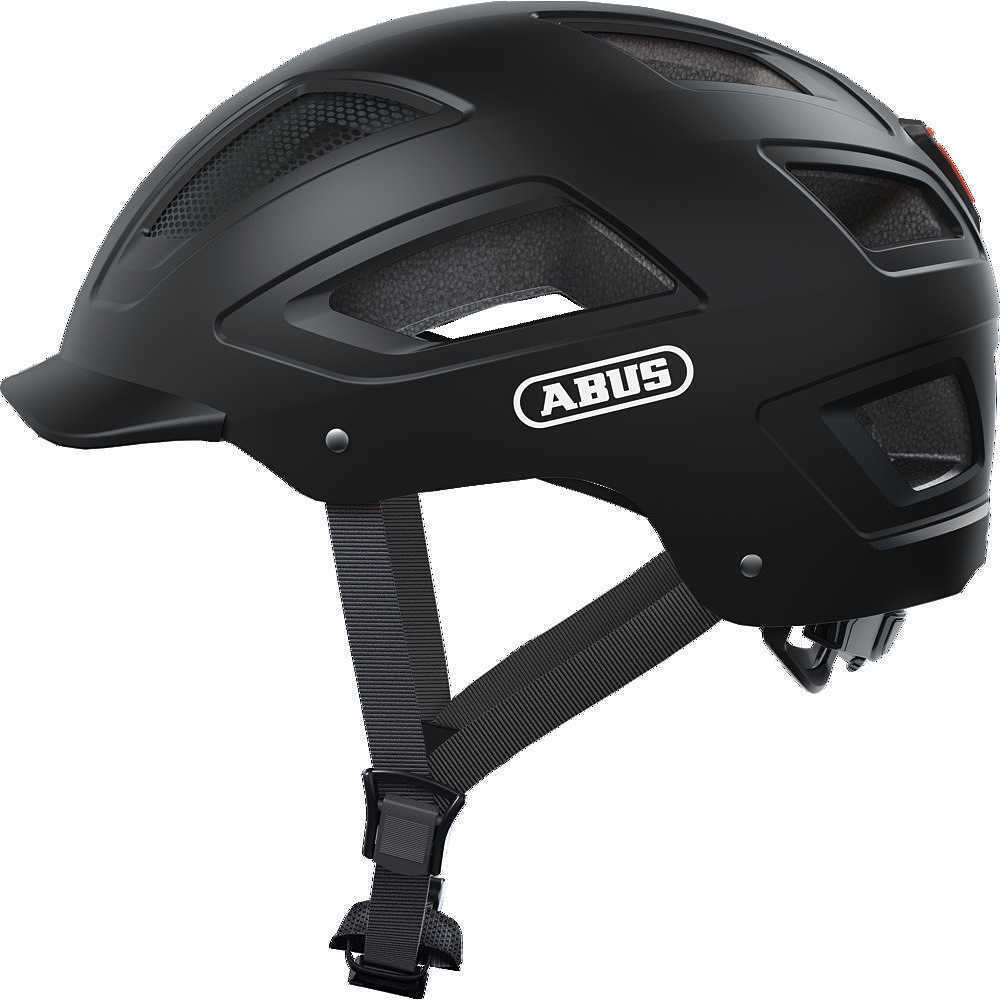 CASCO BICI HYBAN 2.0 URBAN CON LED NERO VELVET ABUS SIZE L 56-61