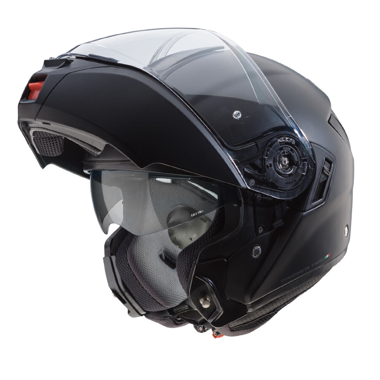 Casco apribile modulare CABERG Levo Fibra di vetro NERO OPACO TAGLIA S