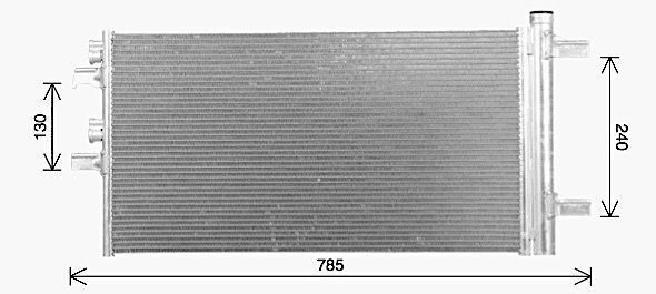 64539286712 - RADIATORE ARIA CONDIZIONATA BMW - MINI NUOVO !
