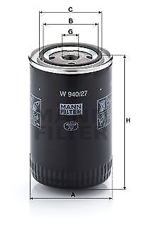 Filtro olio - MANN-FILTER W 940/27