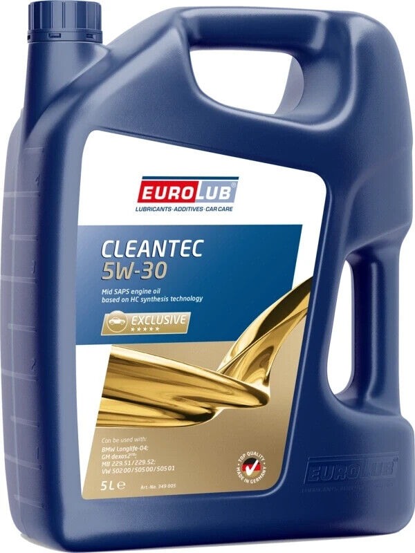 EUROLUB Cleantec 5W-30  5 litri Olio motore