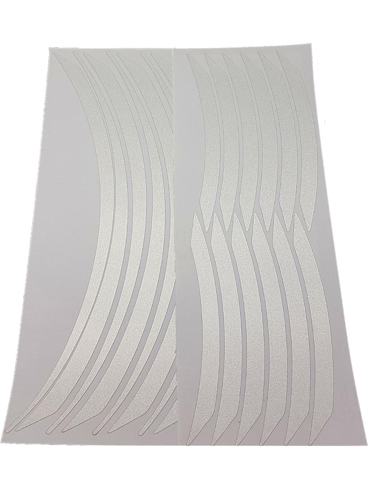Wheel Rim Strisce Adesive per Cerchi Moto Kit Componibile Bianco Rifrangente