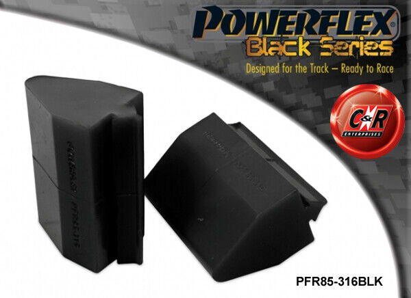 Powerflex Black Serie Posteriore Bump Blocca Per VW Caddy Mk1 (85-96)
