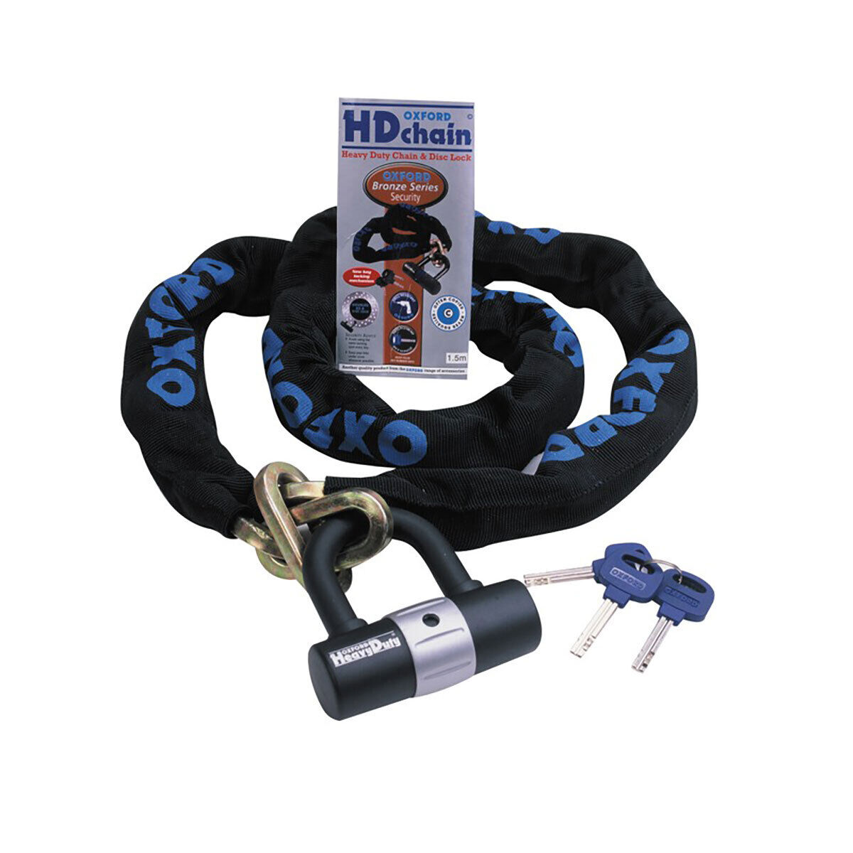 OXFORD OF157 HD CHAIN LOCK 1M CATENA LUCCHETTO ANTIFURTO MOTO 9,5MM