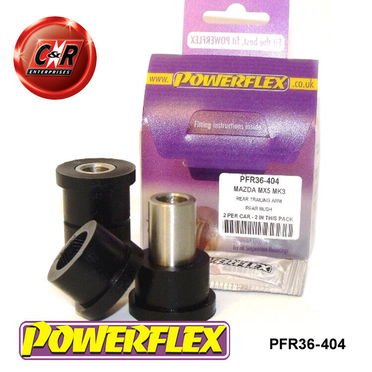 Powerflex Posteriore Braccio Longitudinale Boccole Per Mazda MX5 Mk3 05 on