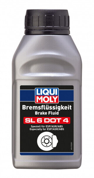 LIQUI MOLY BRAKE FLUID FLUIDO FRENI SL6 DOT 4 500mL ABS ASR ESP