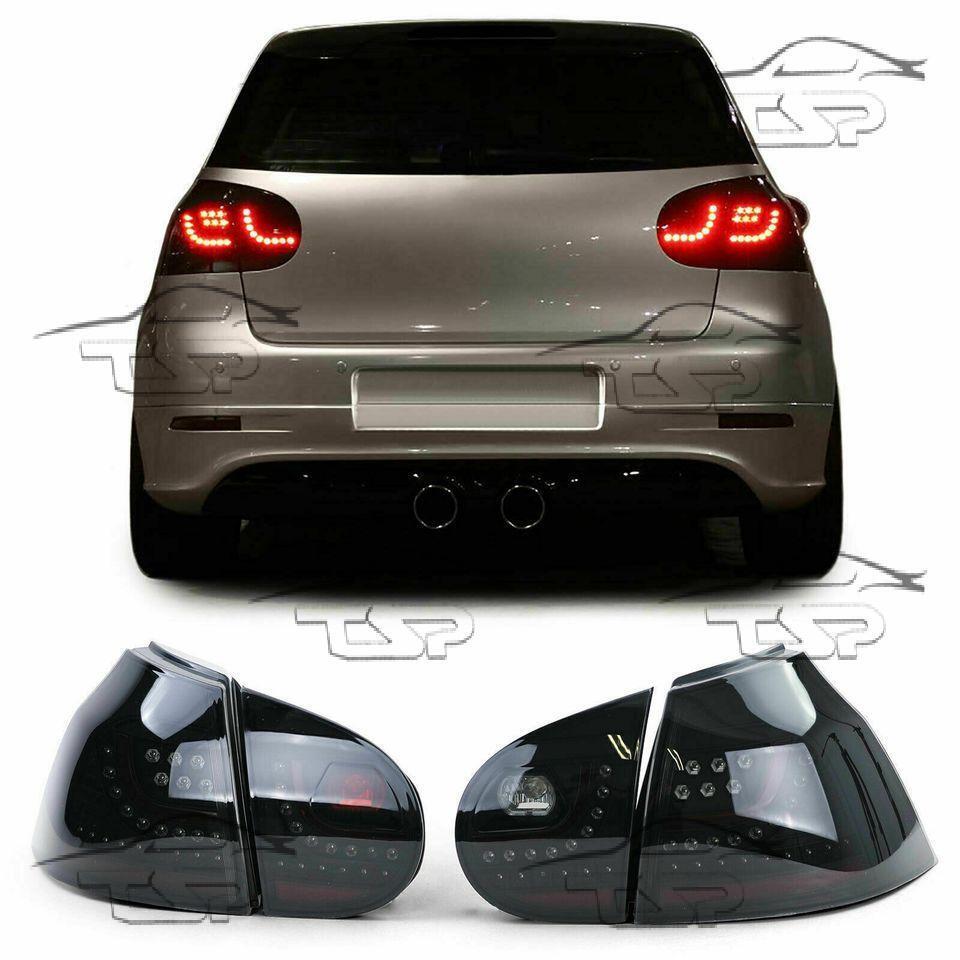 FANALI LED POSTERIORI NERO PER VW GOLF 5 03-08 FARI LIGHTS SPORT LOOK