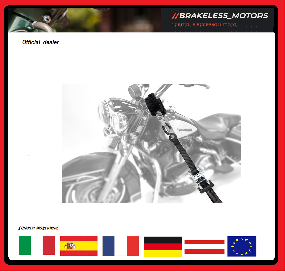 RATCHET STRAP DELUXE DUO - CINGHIE PER FISSAGGIO DELUXE MOTO SCOOTER  HARLEY