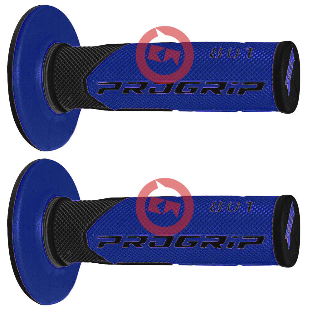 COPPIA 2 MANOPOLE PROGRIP 801 BLU GEL D.22-25 MOTOCROSS ENDURO SUPERCROSS YAMAHA