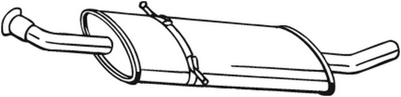 136 CV SILENZIATORE CENTRALE PER MERCEDES Classe A W169 A 200 KW 100 CV 136