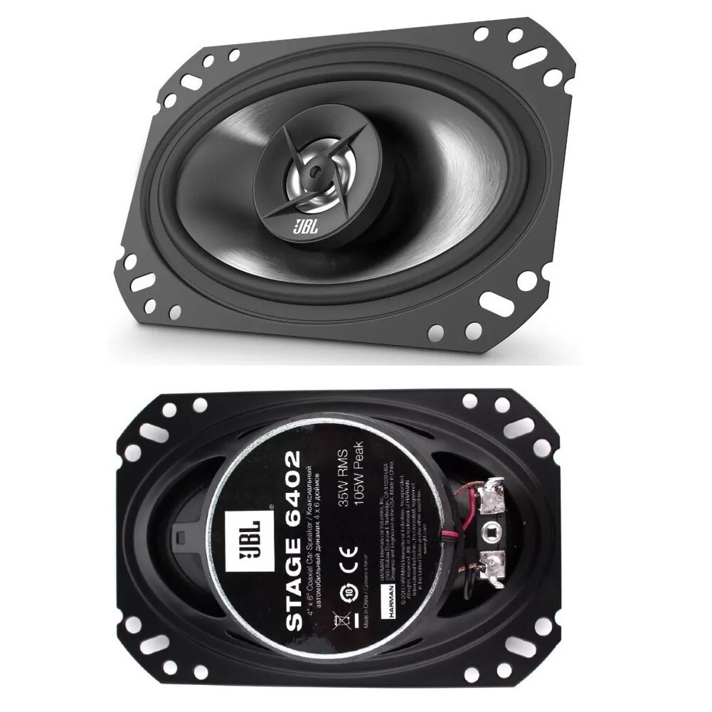 2 JBL STAGE 6402 diffusori coassiali a 2 vie 4 x 6" 100 x 150 mm 90 db spl