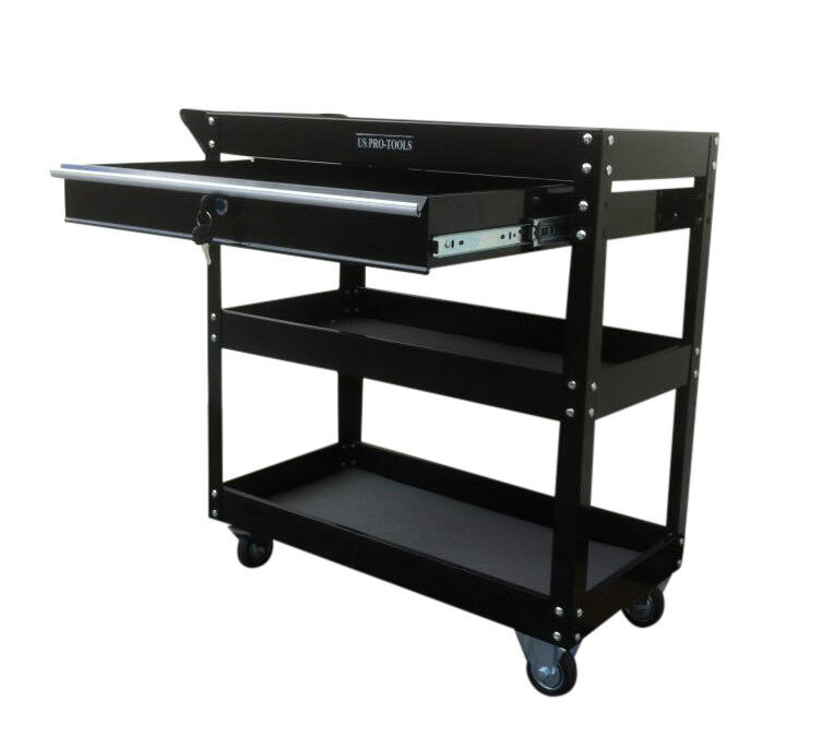 151 US Pro Tools Strumento Carrello Trolley Workstaion Scatola Nero