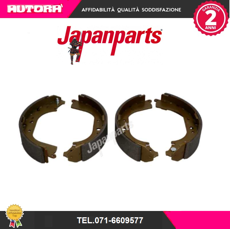 GF239AF Kit ganasce freno post (MARCA-JAPANPARTS)